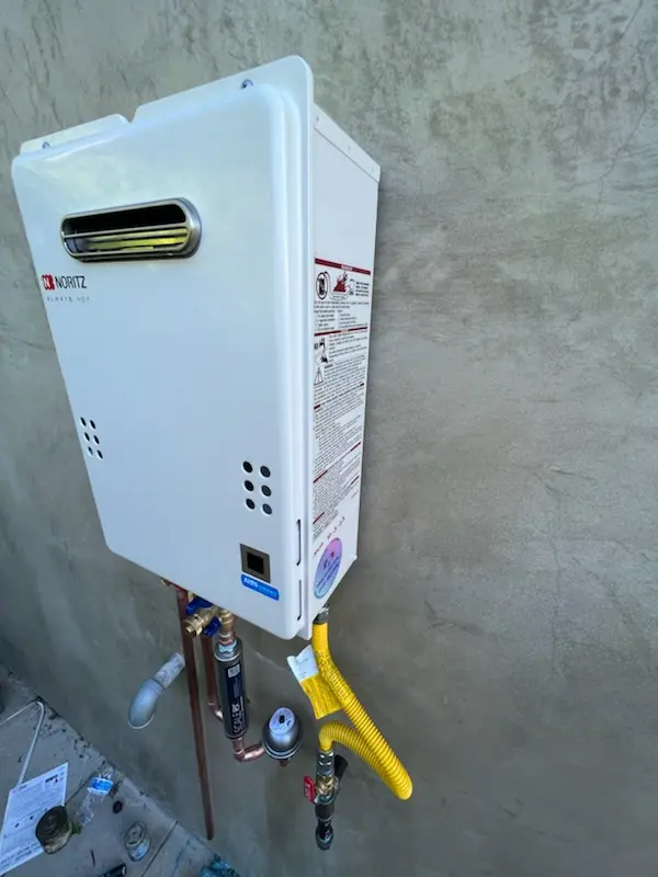 Tankless water heater installation for Adel homes